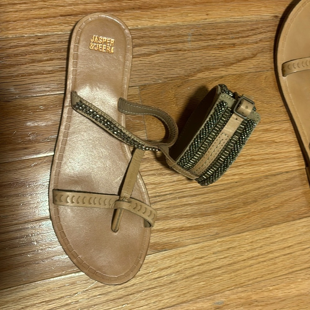 Anthropologie beaded Sandals